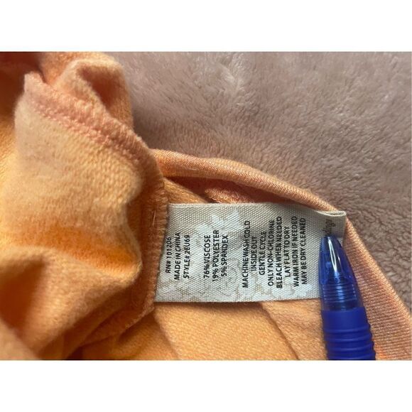 Soft Surroundings Tunic Top Women’s S. Peach/ Pastel Long Sleeve Relaxed Fit - Picture 3 of 10